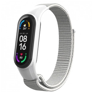 Ремінець до фітнес браслета Armorstandart нейлоновий для Xiaomi Mi Band 7/6/5/4 White (ARM67840) зображення 1