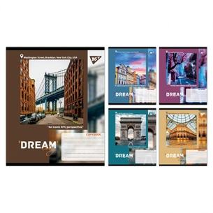 Зошит Yes Dream City А5 60 аркушів клітинка (767705) зображення 1