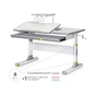 Парта Mealux Vancouver Multicolor з полицею S50 (BD-620 W/G MC + S50 WG) - зменшене зображення 1