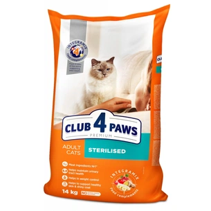 Сухий корм для кішок Club 4 Paws Преміум. Для стерилізованих 14 кг (4820083909665) зображення 1