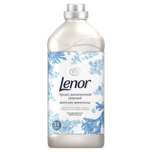 Кондиціонер для білизни Lenor Аромат, натхненний природою Мінерали Моря 910 мл (8001090509581) зображення 1