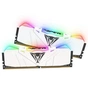 Модуль пам'яті для комп'ютера DDR4 16GB (2x8GB) 3000 MHz Viper RGB White Patriot (PVR416G300C5KW) - зменшене зображення 3