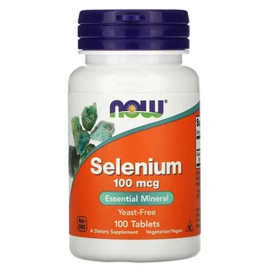Мінерали Now Foods Селен, Selenium, 100 мкг, 100 таблеток (NOW-01480) зображення 1