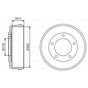Гальмівний барабан Bosch 0 986 477 203 - уменьшенное изображение 1