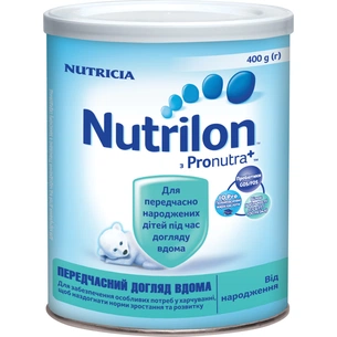 Дитяча суміш Nutrilon Передчасний догляд вдома 400 г (4056631000397) зображення 1