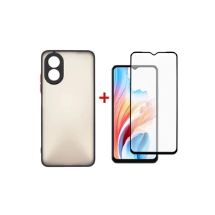 Чохол до мобільного телефона Dengos Kit for OPPO A38 case + glass (Black) (DG-KM-05) зображення 1