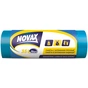 Пакети для сміття Novax із затяжками Сині 35 л 15 шт. (4823058320403) - зменшене зображення 1