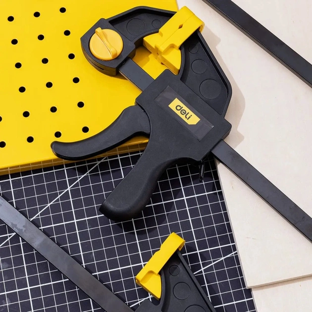 Струбцина Deli швидкозатискна 30 см (EDL110112) - picture 9