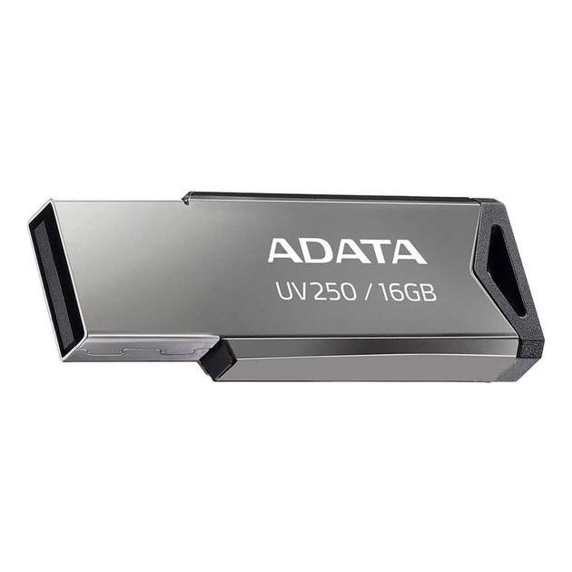 USB флеш накопитель ADATA 16GB AUV 250 Silver USB 2.0 (AUV250-16G-RBK) - изображение 1
