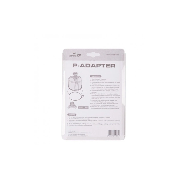 Адаптер для пальника Kovea P-Adapter з пробивного балона на різьбу (KA-1004) - picture 4