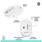 Мишка Logitech M196 Bluetooth Off-White (910-007460) - зменшене зображення 11