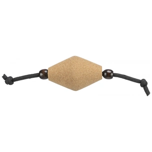 Іграшка для котів Trixie Диски на шнурку CityStyle Пробка/дерево Бежевий/чорний 14 см (4011905411361) зображення 1