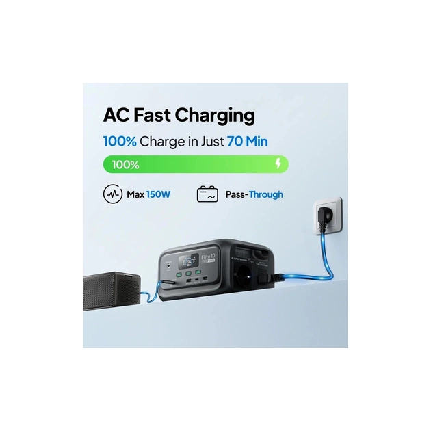 Зарядна станція BLUETTI Elite 10, 200W, 128Wh (EL10) - зображення 9