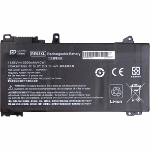 Акумулятор до ноутбука HP ProBook 450 G6 (RE03XL) 11.55V 3500mAh PowerPlant (NB461639) зображення 1