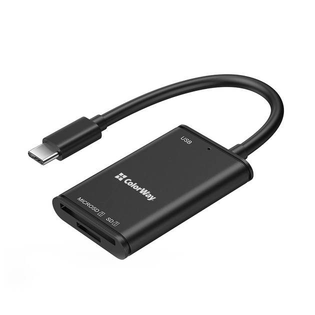 Зчитувач флеш-карт ColorWay USB-C to USB 3.0/SD/MicroSD (CW-CR-02) - picture 1