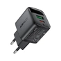 Зарядний пристрій Acefast 1xUSB-C + 1xUSB 25W GaN with digital display black (6974316284437) - зменшене зображення 3