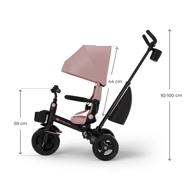 Дитячий велосипед Kinderkraft Aveo 2 Plus Pink (KRAVEO02PNK0000) (5902533929467) - зображення 7