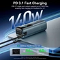 Батарея универсальная Vention 27000mAh 100+10W PD/3.1, UFCS, PPS, TFT Display, gray (FKGH0) - уменьшенное изображение 7