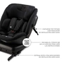 Автокрісло Kinderkraft Xpedition 3 i-Size 360 Black (KCXPED03BLK0000) (5902533926763) - зменшене зображення 11