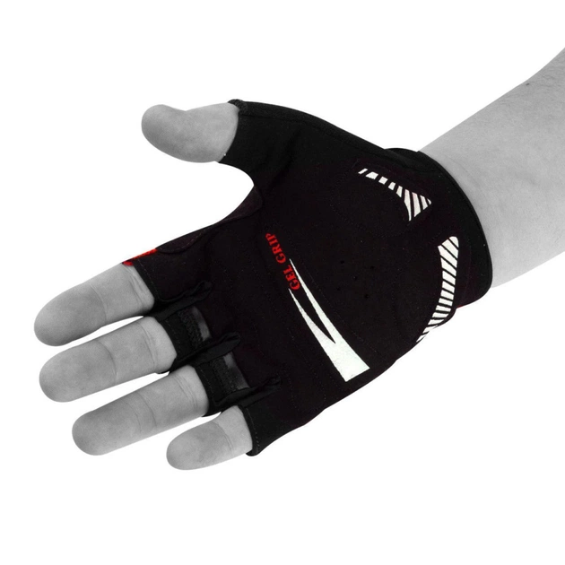 Велорукавиці PowerPlay 5028 Black/Red L (5028C_L_Red) - зображення 4
