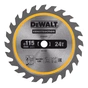 Диск пильний DeWALT універсальний, 115 х 9.5 мм, 24z, TCT, 5000 об/хв (DT20420) - зменшене зображення 1