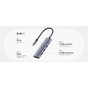 Концентратор Cudy USB-C 5-in-1 1xHDMI 4K + 1xUSB-C PD100W + 1xUSB 3.0 5Gbps + 2xUSB 2.0 (UH405) - уменьшенное изображение 7
