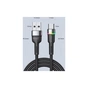 Дата кабель USB 2.0 AM to USB-C 0.5m 3A LED black Essager (EXCT-XCDB01) - зменшене зображення 9