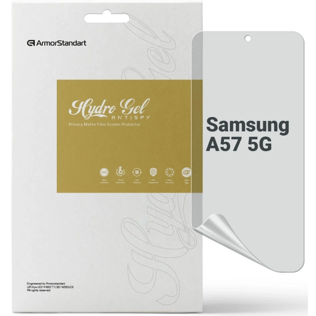 Плівка захисна Armorstandart hydrogel Anti-spy Samsung A57 5G (ARM89646) - зображення 1