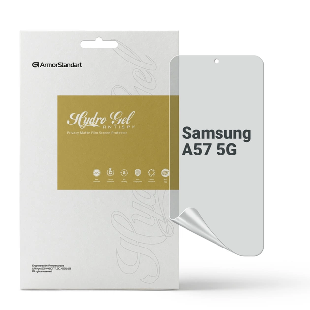 Плівка захисна Armorstandart hydrogel Anti-spy Samsung A57 5G (ARM89646) - зображення 1
