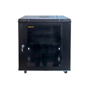 Шафа настінна GEAR 12U 19'' 600x600x600 мм, + полка 19", black (GWMSN-12U-600-600) изображение 1