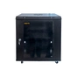 Шафа настінна GEAR 12U 19'' 600x600x600 мм, + полка 19", black (GWMSN-12U-600-600) - уменьшенное изображение 1