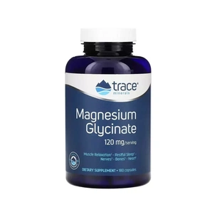 Мінерали Trace Minerals Гліцинат магнію, 120 мг, Magnesium Glycinate, 180 капсул (TMR-00815) зображення 1