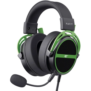 Навушники Havit HV-H2030E Black/Green (6939119067076) зображення 1