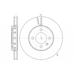 Гальмівний диск REMSA 61484.10 зображення 1
