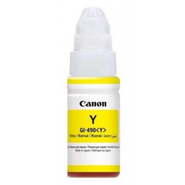 Контейнер з чорнилом Canon GI-490 Yellow 70ml (0666C001) - зображення 1