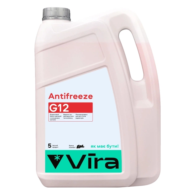 Антифриз VIRA -40 °C G12 червона 5 кг (VI0041) - зображення 1