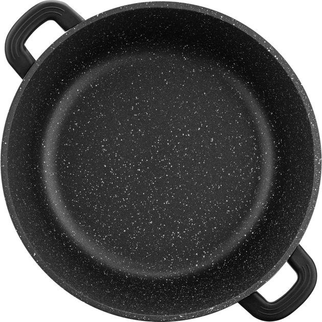 Каструля Ardesto Gemini Anzio скляна кришка 28 см 6,4 л чорна (AR2426GE) - picture 5