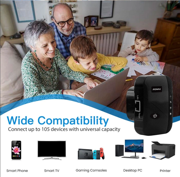 Точка доступу Fenvi FWD-R616U Black Wi-Fi Repeater - picture 8