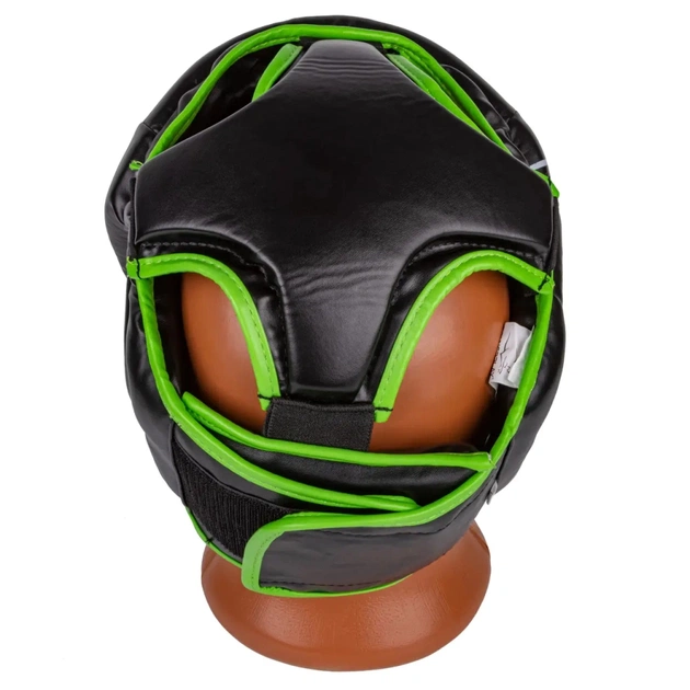Боксерський шолом PowerPlay 3100 PU Чорно-зелений XS (PP_3100_XS_Black/Green) - изображение 4