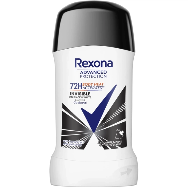 Антиперспирант Rexona Невидимый на черном и белом 72 часа 50 мл (59097921) - изображение 1