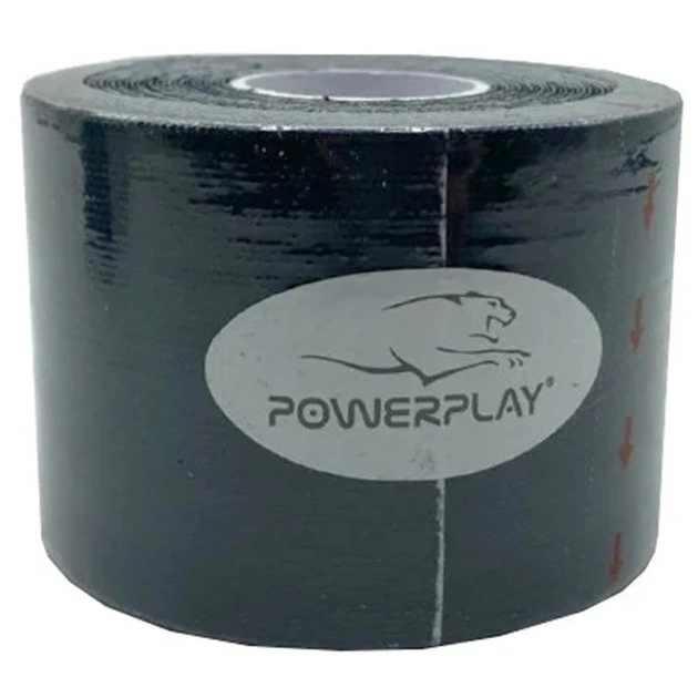 Кінезіо тейп PowerPlay 4315 Black 5cм х 5м (PP_4315_Black) - picture 3