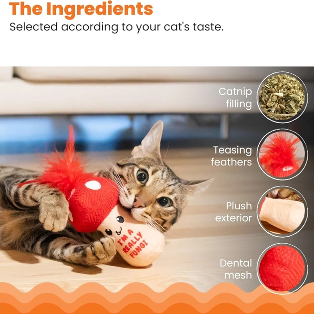 Іграшка для котів Catstages Грибок з м'ятою для зубів (0700603714266) - picture 6