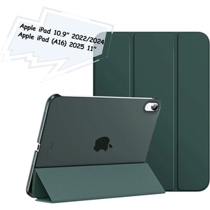 Чохол до планшета BeCover Tri Fold Hard Apple iPad 10.9" (2022/2024)/iPad (А16) 2025 11" Dark Green (713319) зображення 1