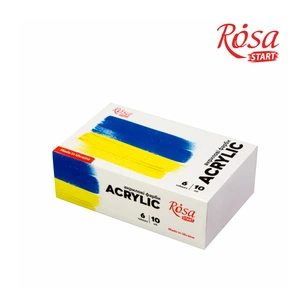 Акрилові фарби Rosa START Ukraine 6 x10 мл (4823098531050) зображення 1