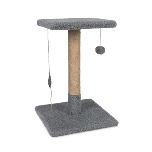 Дряпка (кігтеточка) для котів Природа Фелікс 36х36х50 см (світло-сіра) (4823082425259) зображення 1