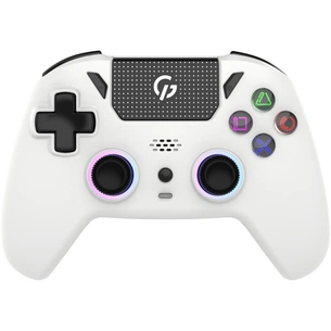 Геймпад GamePro із зарядною станцією 2.4G/BT 5.1/USB (Switch/PC/PS/iOS/Android) RGB White (GPS20W) зображення 1