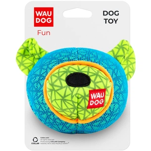 Іграшка для собак WAUDOG Fun Ведмедик 12х11 см блакитна (62052) зображення 1