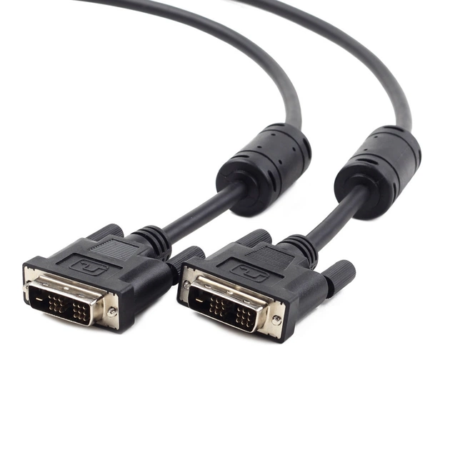 Кабель мультимедийный DVI M to DVI M 5.0m 18+1pin Viewcon (VC-DVI-104-5m) - изображение 1