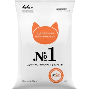 Наповнювач для туалету Super Cat №1 Деревний вбирний 9+2 кг (6980) изображение 1