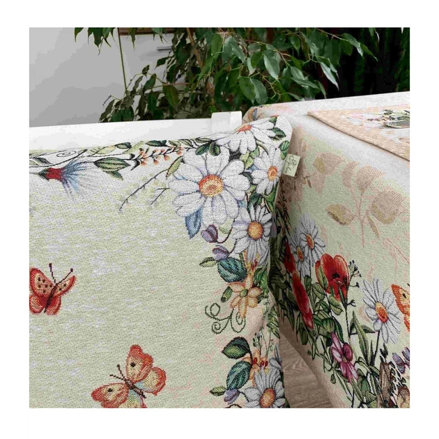 Наволочка Прованс декоративна гобеленова Alicia 45х45 Метелики і квіти (4823093430815) - picture 4